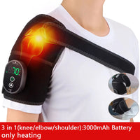 Electric Shoulder Massager Heating Vibration Massage Belt Hot Compress