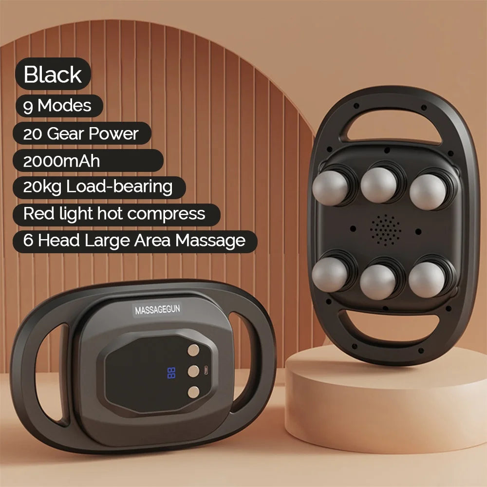 Fascial Massage Gun Electric Waist and Back Massager High-Frequency Vibration Muscle Relaxation Electric Shoulder Massage Gun